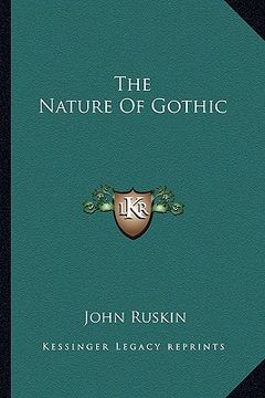 portada the nature of gothic