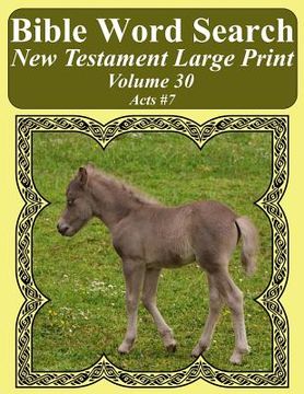 portada Bible Word Search New Testament Large Print Volume 30: Acts #7 (en Inglés)