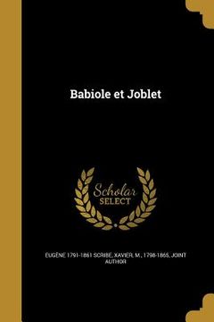 portada Babiole et Joblet (in French)