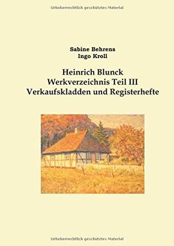 portada Heinrich Blunck Werkverzeichnis (German Edition)