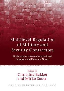 portada multilevel regulation of military and security contractors