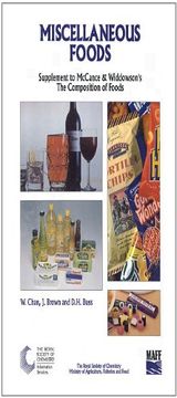 portada Miscellaneous Foods: Supplement to the Composition of Foods (en Inglés)