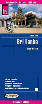portada Sri Lanka, Mapa de Carreteras Impermeable. Escala 1: 500. 000. Reise Know-How. (en Inglés)