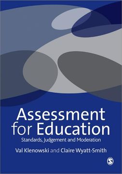 portada Assessment for Education: Standards, Judgement and Moderation (en Inglés)