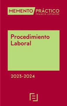 portada Memento Procedimiento Laboral 2023-2024