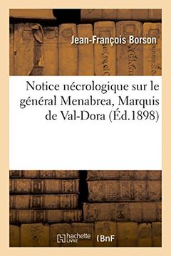 portada Notice nécrologique sur le général Menabrea, Marquis de Val-Dora (Histoire) (French Edition)