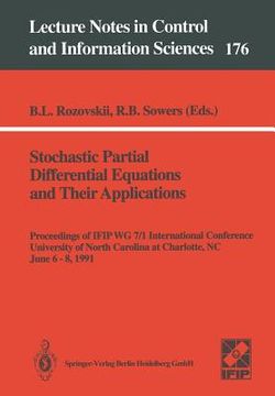 portada stochastic partial differential equations and their applications: proceedings of ifip wg 7/1 international conference university of north carolina at (in English)
