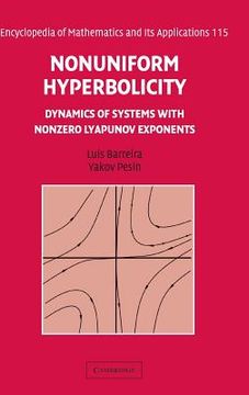 portada Nonuniform Hyperbolicity Hardback (Encyclopedia of Mathematics and its Applications) (en Inglés)