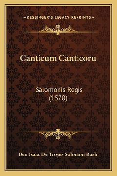 portada Canticum Canticoru: Salomonis Regis (1570) (en Latin)