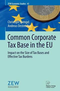 portada common corporate tax base in the eu