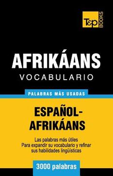 portada Vocabulario Español-Afrikáans - 3000 palabras más usadas