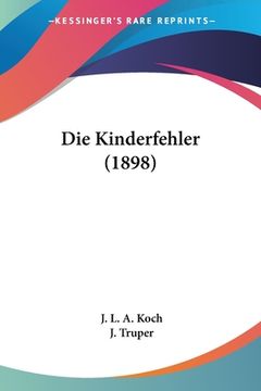 portada Die Kinderfehler (1898) (en Alemán)