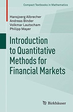 portada Introduction to Quantitative Methods for Financial Markets (Compact Textbooks in Mathematics) (en Inglés)