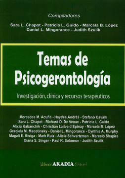 portada Temas de Psicogerontología. Investigación, Clínica y Recursos Terapéuticos (in Spanish)