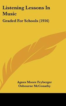 portada listening lessons in music: graded for schools (1916)