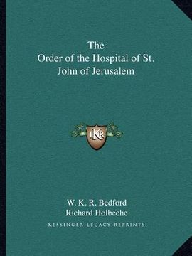 portada the order of the hospital of st. john of jerusalem (in English)