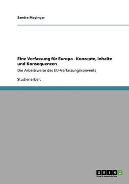 portada Eine Verfassung für Europa - Konzepte, Inhalte und Konsequenzen