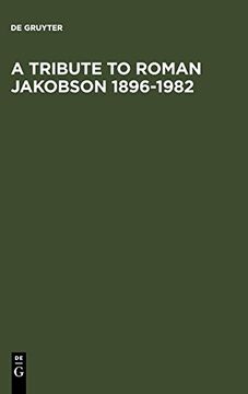 portada A Tribute to Roman Jakobson 1896-1982 