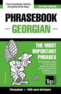 portada English-Georgian phrasebook and 1500-word dictionary (in English)