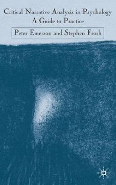 portada critical narrative analysis in psychology: a guide to practice (en Inglés)