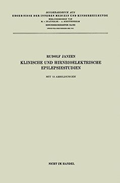 portada Klinische und hirnbioelektrische Epilepsiestudien (Ergebnisse der Inneren Medizin und Kinderheilkunde) (German Edition)