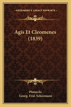 portada Agis Et Cleomenes (1839) (en Latin)