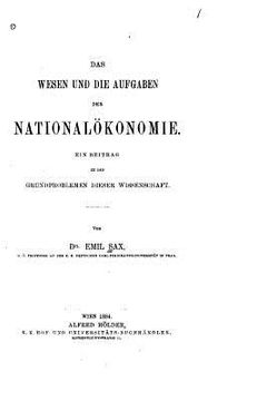 portada Das wesen und die aufgaben der nationalökonomie (in German)