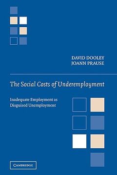 portada The Social Costs of Underemployment: Inadequate Employment as Disguised Unemployment (en Inglés)