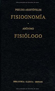 portada Fisiognomia (Pseudo Aristoteles); Fisiologo (Anonimo) (in Spanish)