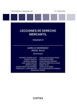 portada Lecciones de Derecho Mercantil Volumen ii (in Spanish)