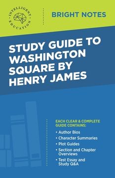 portada Study Guide to Washington Square by Henry James (en Inglés)
