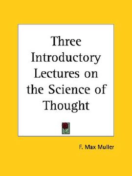 portada three introductory lectures on the science of thought (en Inglés)