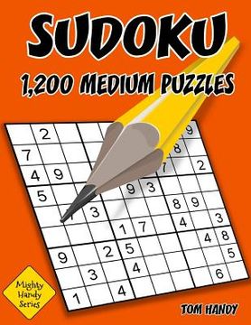 portada Sudoku 1,200 Medium Puzzles: Mighty Handy Series Book (en Inglés)