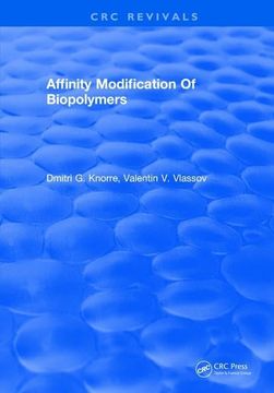portada Affinity Modification of Biopolymers (en Inglés)