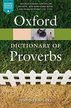 portada Oxford Dictionary of Proverbs (Oxford Paperback Reference) (en Inglés)