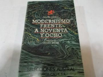 portada Modernismo frente a noventa y ocho