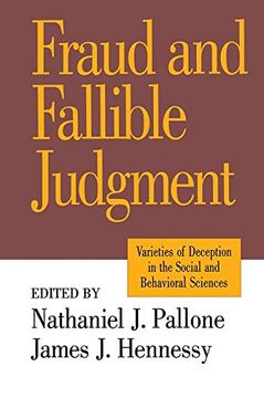 portada Fraud and Fallible Judgement: Deception in the Social and Behavioural Sciences (en Inglés)