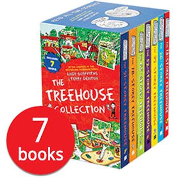portada Andy Griffiths the Treehouse 7 Books Collection box set (13 Storey, 26 Storey, 39 Storey, 52 Storey, 65 Storey, 78 Storey & 91 Storey Treehouse) 