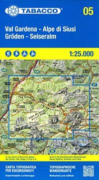 portada Val Gardena- Alpe di Siusi- Gröden - Seiseralm 1: 25 000 (en Italiano)