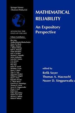 portada mathematical reliability: an expository perspective (en Inglés)