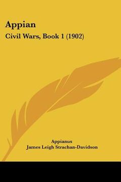 portada appian: civil wars, book 1 (1902) (en Inglés)