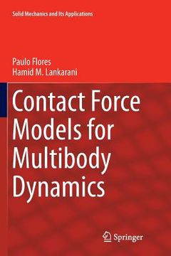 portada Contact Force Models for Multibody Dynamics (en Inglés)