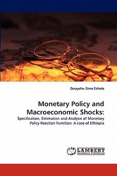 portada monetary policy and macroeconomic shocks (en Inglés)