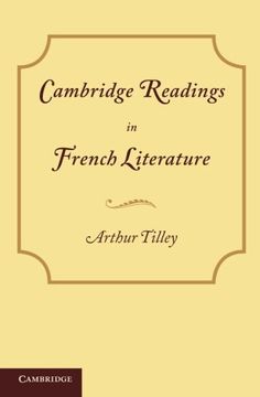 portada Cambridge Readings in French Literature (en Francés)