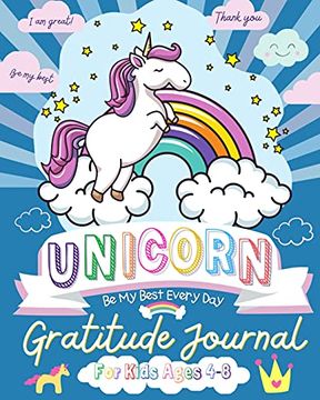 portada Unicorn Gratitude Journal for Kids Ages 4-8: A Daily Gratitude Journal to Empower Young Kids With the Power of Gratitude and Mindfulness | a Wonderful Variety of Gratitude and Coloring Activities (en Inglés)
