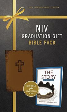 portada NIV, Graduation Gift, Bible Pack for Him, Brown, Red Letter Edition