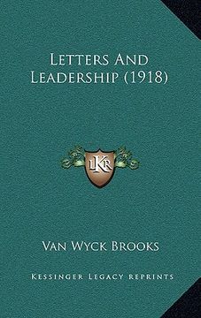 portada letters and leadership (1918) (en Inglés)