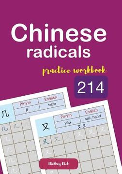 portada Chinese radicals 214 practice workbook (en Inglés)
