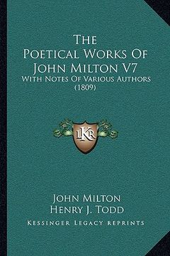 portada the poetical works of john milton v7: with notes of various authors (1809)