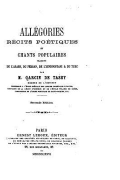 portada Allégories, récits poétiques et chants populaires (in French)